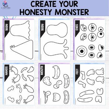 Lying Monster | Mini Lesson | Truth Lie Creative Therapy Plan | Counseling - Image 3