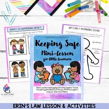 ERIN'S LAW LESSON & ACTIVITIES Child Abuse Prevention Explore Personal Safety - Image 2