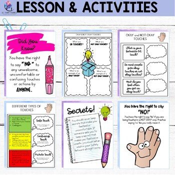 ERIN'S LAW LESSON & ACTIVITIES Child Abuse Prevention Explore Personal Safety - Image 3