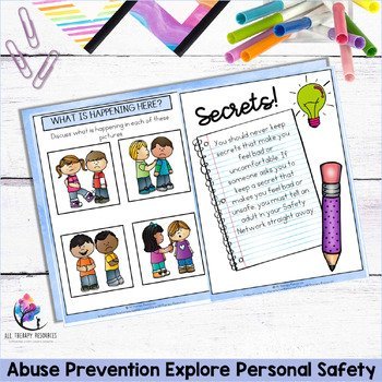 ERIN'S LAW LESSON & ACTIVITIES Child Abuse Prevention Explore Personal Safety - Image 4