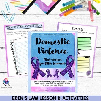 ERIN'S LAW LESSON & ACTIVITIES - Child Abuse Prevention: Domestic Violence - Image 2