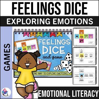 FEELINGS & EMOTIONS Dice Game - Emotional Literacy, Game, CBT