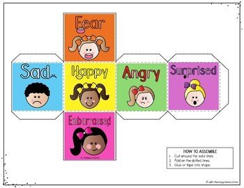FEELINGS & EMOTIONS Dice Game - Emotional Literacy, Game, CBT - Image 2