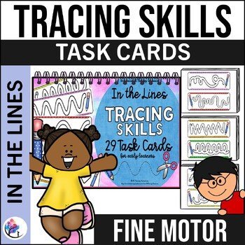 TRACING CARDS - PRE WRITING IN THE LINES - Fine Motor Skills for Writing Skills