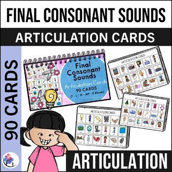 Final Consonant Sounds T L N R M Blends Articulation Activities Speech Therapy