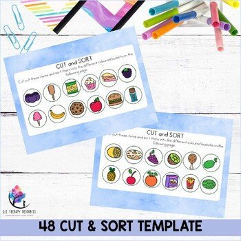 HEALTHY AND UNHEALTHY FOOD SORTING ACTIVITY - Dental Nutrition Lesson Preschool - Image 3