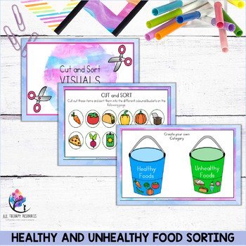 HEALTHY AND UNHEALTHY FOOD SORTING ACTIVITY - Dental Nutrition Lesson Preschool - Image 4
