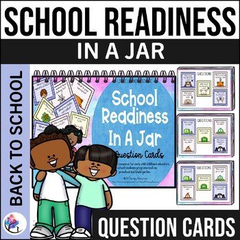 School Readiness In A Jar - 75 Question Cards - Preschool
