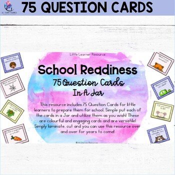 School Readiness In A Jar - 75 Question Cards - Preschool - Image 3