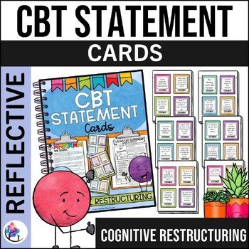 CBT STATEMENT CARDS - Cognitive Distortions - automatic negative thoughts