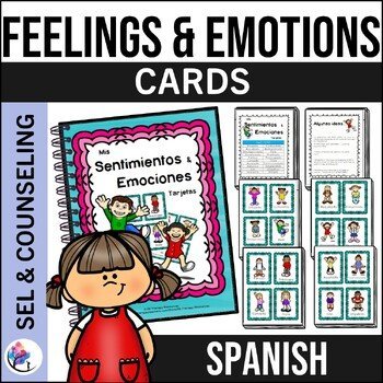 Feelings & Emotions Cards & Posters - behavior support - SPANISH VERSION