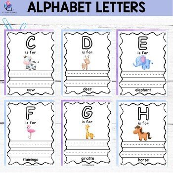 Alphabet Letters Practice Pages A-Z (Kindergarten Worksheets) - Image 3