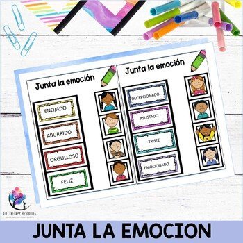 25 Feelings Preschool Play Dough Mats - Emotions Play Doh - SPANISH VERSION - Image 3