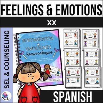 Feelings & Emotions - Three Piece Puzzles Early Learning SPED - SPANISH VERSION