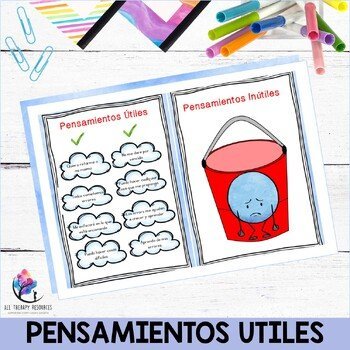 HELPFUL VS UNHELPFUL THOUGHTS automatic negative thoughts/framing SPANISH - Image 3