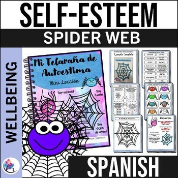 My Self-Esteem Spider Web -  Counseling - CBT  Affirmation - SPANISH VERSION