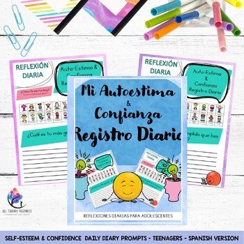 Self-Esteem & Confidence Daily Diary Prompts - Teenagers - SPANISH VERSION - Image 2