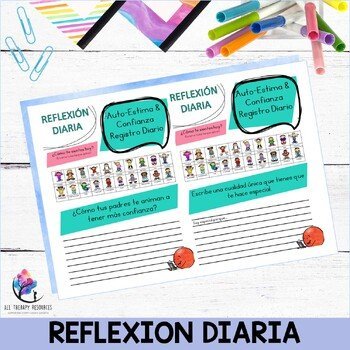 Self-Esteem & Confidence Daily Diary Prompts - Teenagers - SPANISH VERSION - Image 3
