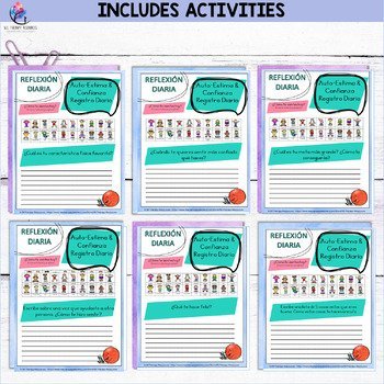Self-Esteem & Confidence Daily Diary Prompts - Teenagers - SPANISH VERSION - Image 4