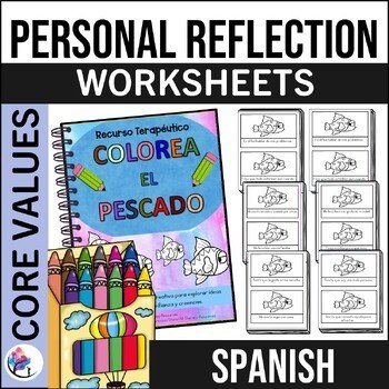 Color Me In Creative Resource-  Values, Personality, Beliefs - SPANISH VERSION