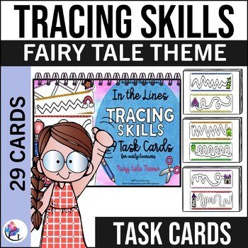 Fairy Tale Theme - In The Lines Tracing Task Cards for Early Learners - OT SPED