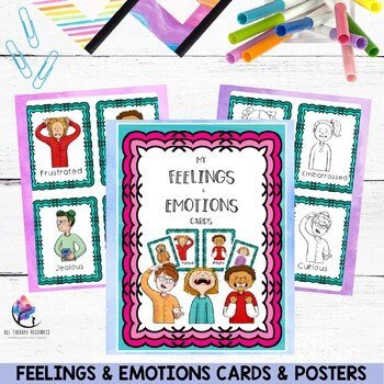 Feelings & Emotions Cards & Posters - behavior support, therapy - Image 2
