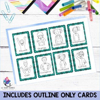 Feelings & Emotions Cards & Posters - behavior support, therapy - Image 4