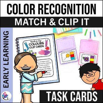Colour Recognition Matching Differentiation Task Cards  Preschool Kindergarten