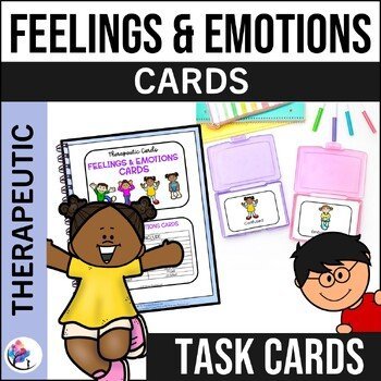 Feelings and Emotions  Task Cards - Preschool Kindergarten - Behavior Management