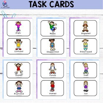 Feelings and Emotions Task Cards - Preschool Kindergarten - Behavior Management - Image 3