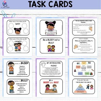 KINDNESS and ANTI-BULLYING Mindset Task Cards- Behavior Counseling Lesson Plan - Image 3