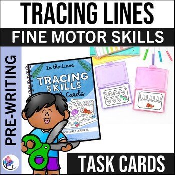 Pre-writing Tracing and Scissor Practice Task Skills - Fine Motor Letter