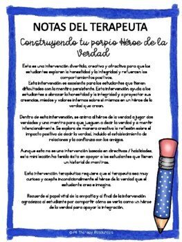 TRUTH HERO - Mini Lesson - Counseling Lesson Reduce Lying - SPANISH VERSION - Image 2