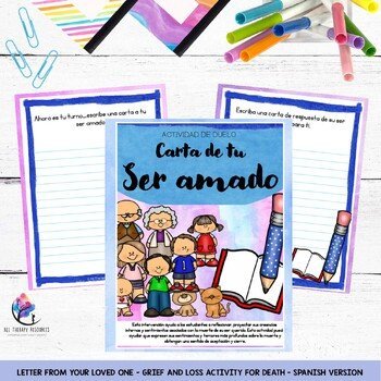 Letter from Your Loved One - Grief and Loss Activity for Death - SPANISH VERSION - Image 2