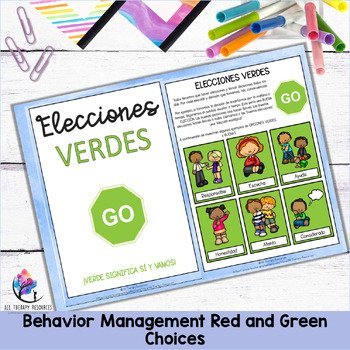 Behavior Management Red and Green Choices - Good Bad Choices - SPANISH VERSION - Image 4