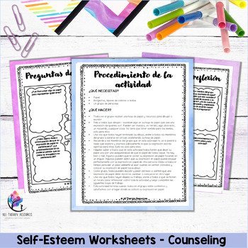 SELF ESTEEM ACTIVITIES - Self-Esteem Worksheets - Small Group Counseling - Image 4