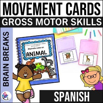 Move like an Animal ZOO ANIMALS - Movement Cards - Gross Motor - SPANISH VERSION