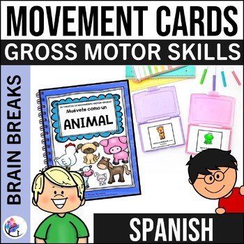 Move like an Animal FARM ANIMALS - Movement Cards - SPANISH VERSION