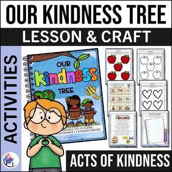 KINDNESS ACTIVITIES - Kindness Craft Worksheets Coloring - Bulletin Board Tree