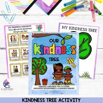 KINDNESS ACTIVITIES - Kindness Craft Worksheets Coloring - Bulletin Board Tree - Image 2