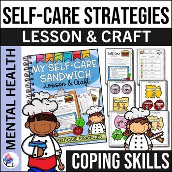 SELF CARE ACTIVITIES - Self Care Worksheets - Counseling Activities - Sandwich