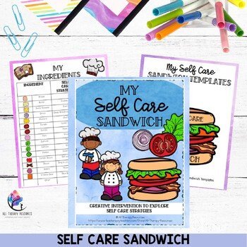 SELF CARE ACTIVITIES - Self Care Worksheets - Counseling Activities - Sandwich - Image 2