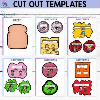 SELF CARE ACTIVITIES - Self Care Worksheets - Counseling Activities - Sandwich - Image 3