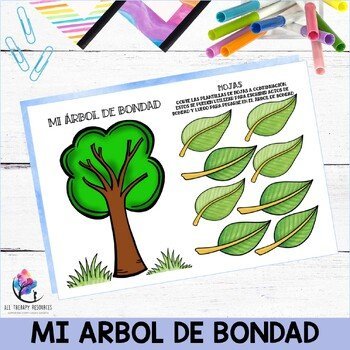 KINDNESS ACTIVITIES - Kindness Craft Worksheets Coloring - Bulletin Tree SPANISH - Image 3