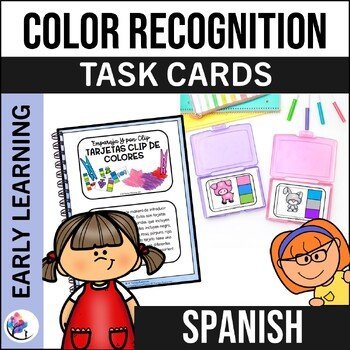 Color Recognition Matching Differentiation Task Cards - SPANISH VERSION