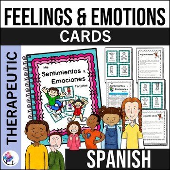 Feelings & Emotions Cards & Posters - Counseling Cards - SPANISH VERSION