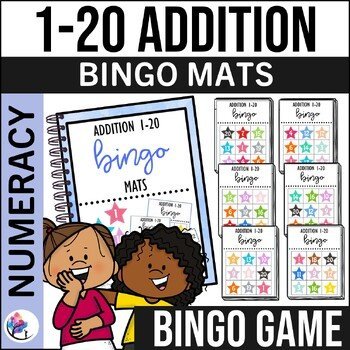 Addition Facts Numbers 1-20 BINGO GAME