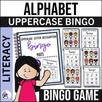 Alphabet Bingo - Uppercase Letters Game - Literacy Phonics Reading Strategies