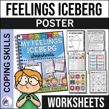 Feelings Iceberg - Feelings and Emotions Worksheets - Feelings Thermometer