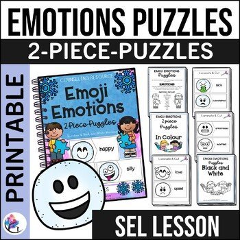 Emoji Emotions Feelings Puzzles - Social Emotion Learning